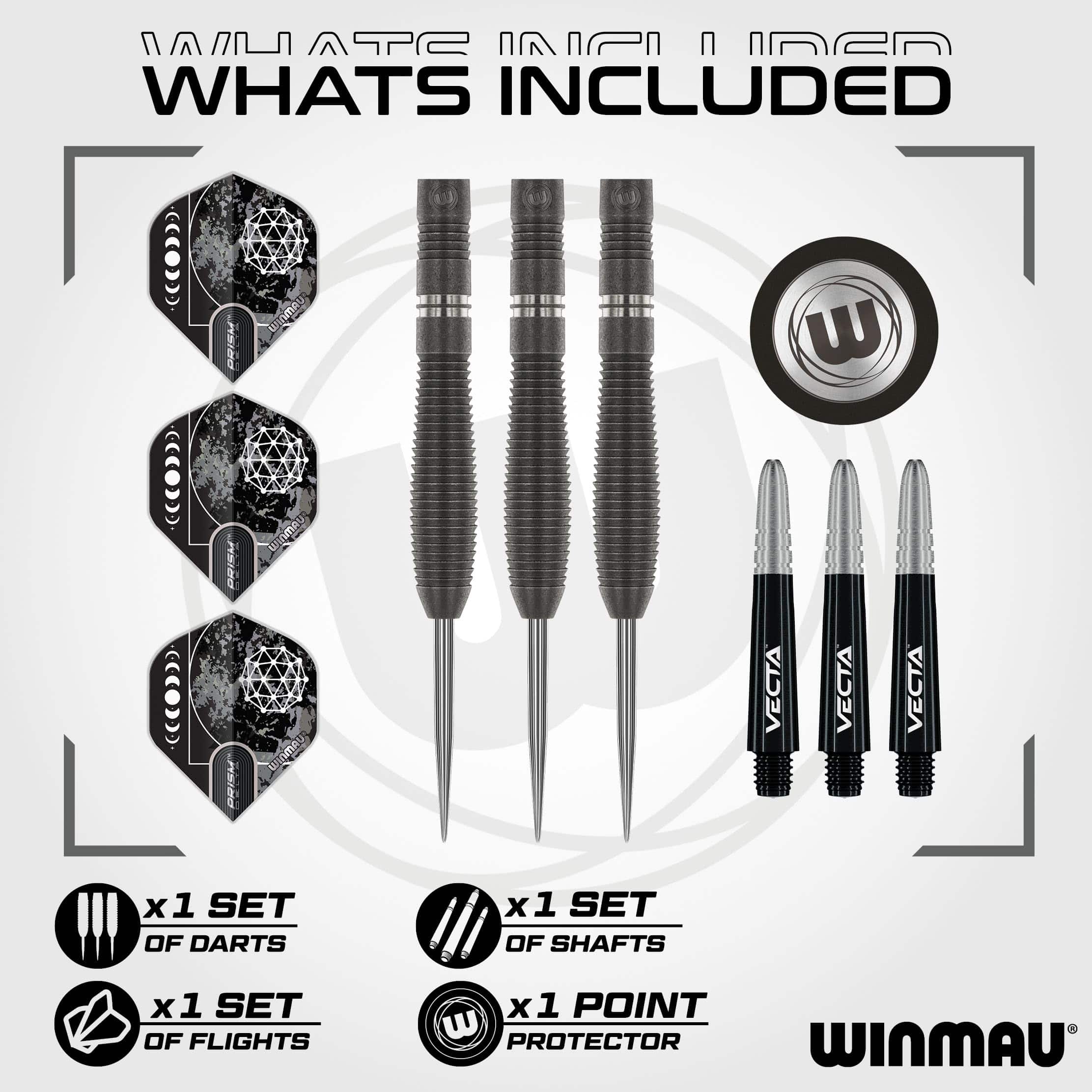 Set de Dardos Winmau Callisto 24g 90% de Tungsteno - Imagen 3
