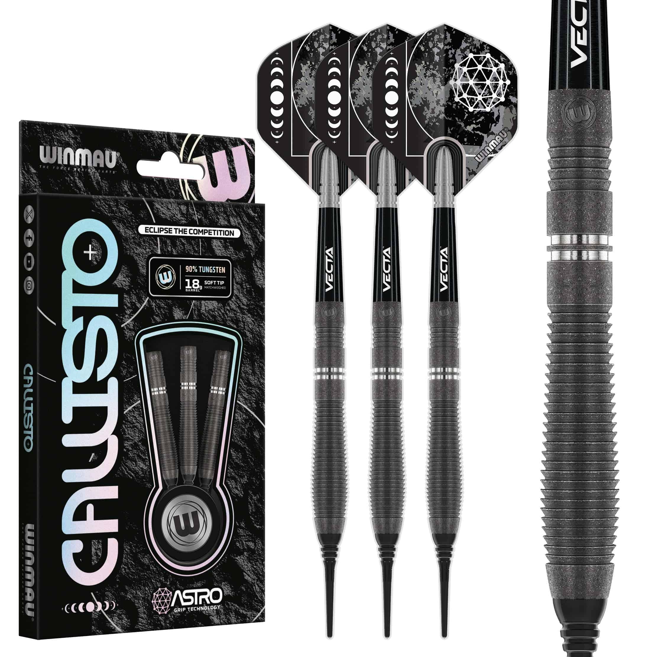 Set de Dardos Winmau Callisto 18g Barril / 20g Peso