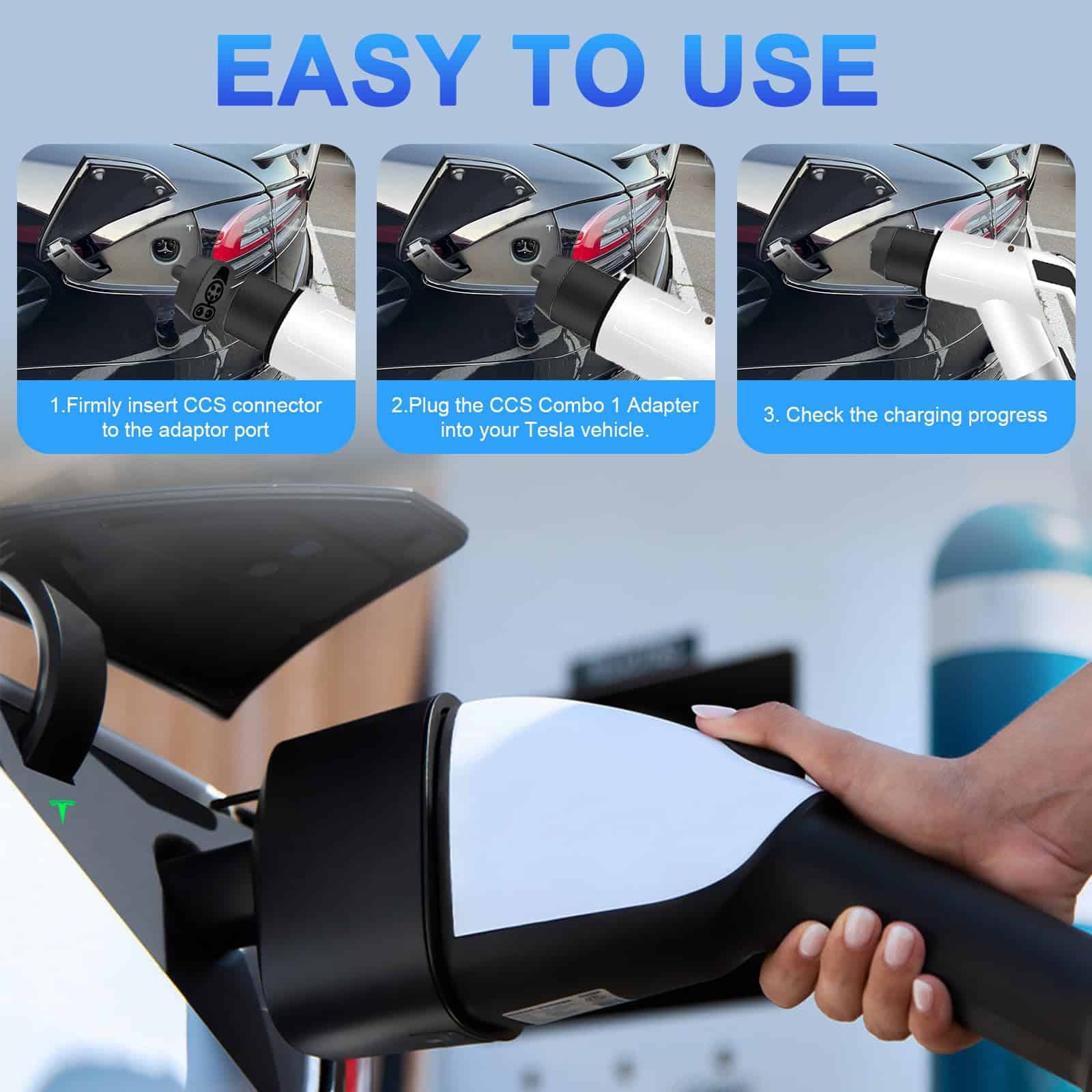 Adaptador CSS a Tesla 250kW Cargador Rápido CC, Accesorios - Imagen 8