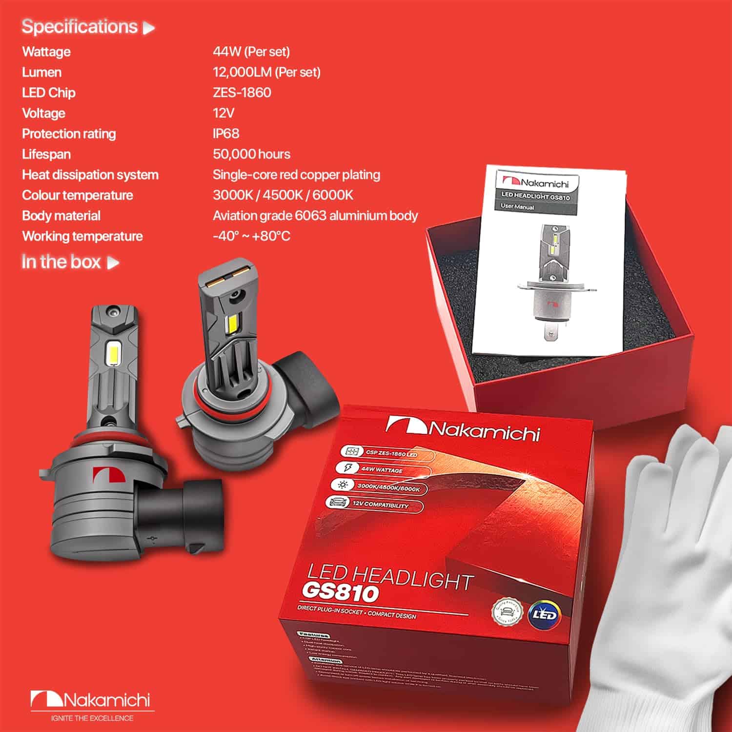 Bombillas LED para Faros de Niebla Nakamichi GS810 Series - Imagen 10