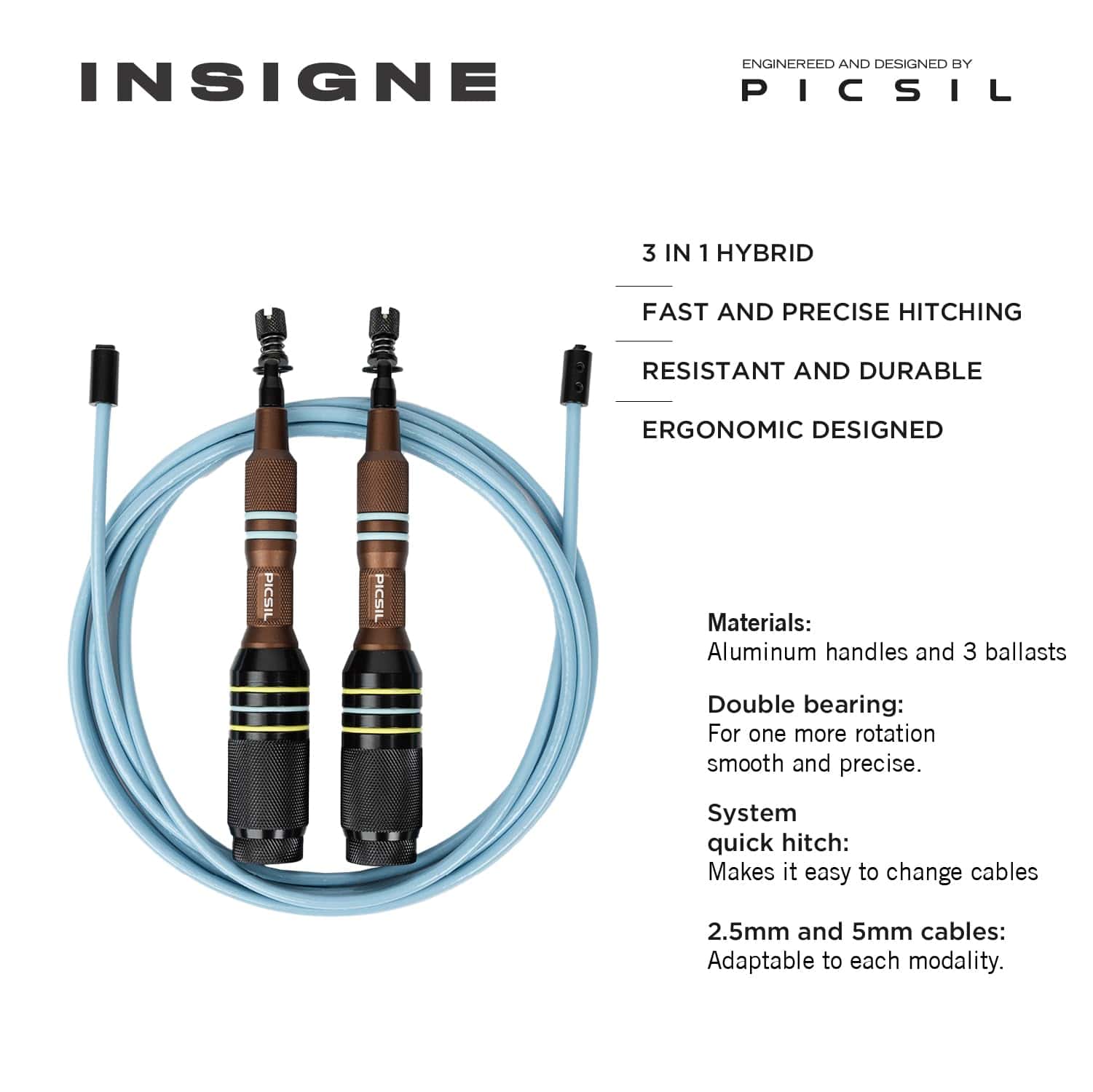 Cuerda para Saltar Picsil Insigne, Versátil Cuerda de - Imagen 3