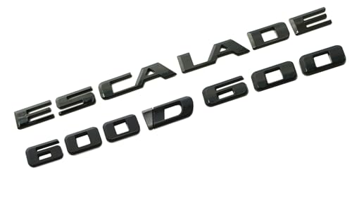 3Pcs Escalade 600 600D Emblema Trasero de Elevación del