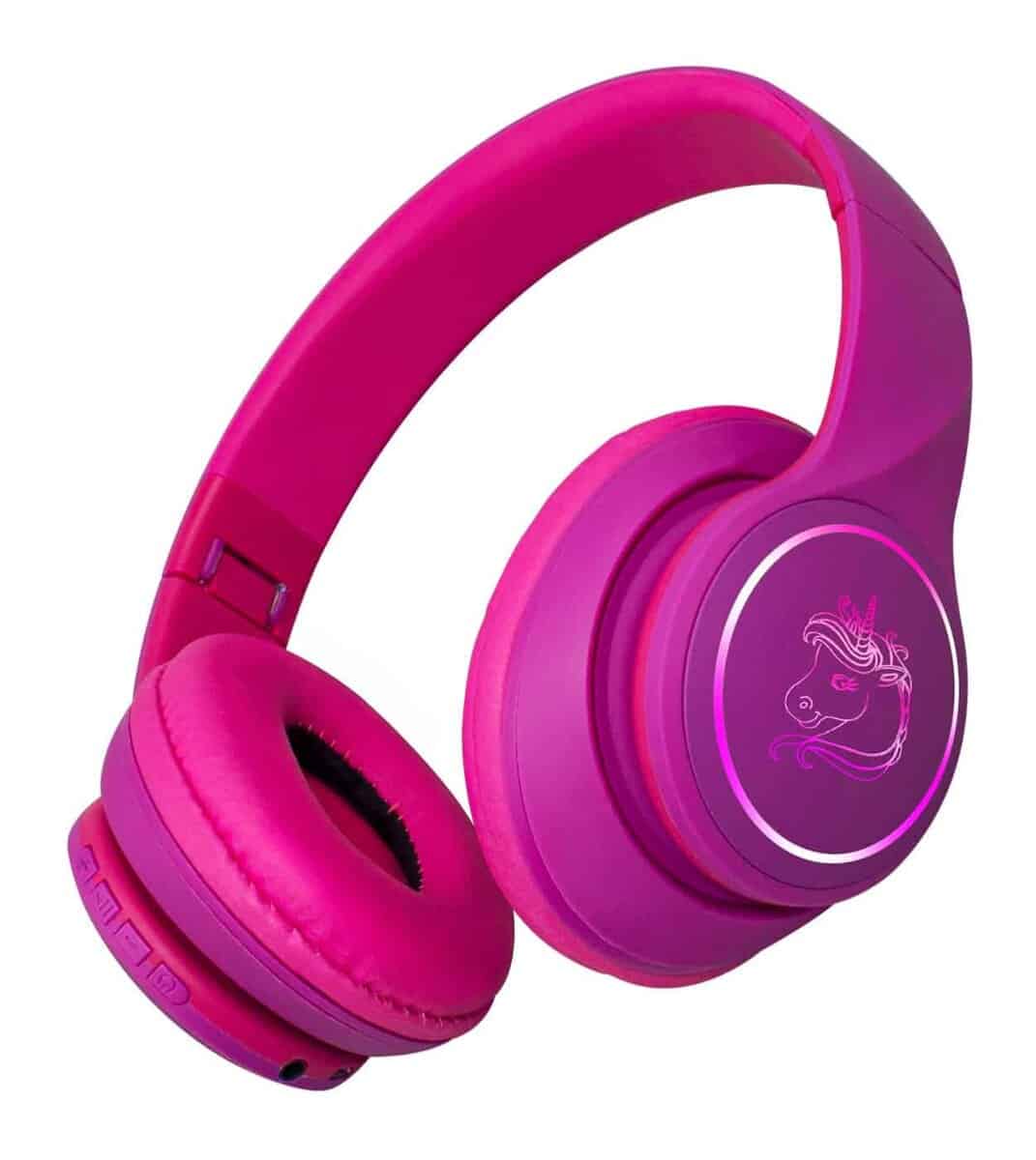 Auriculares para niñas YUSONIC con luces LED de unicornio, - Imagen 11