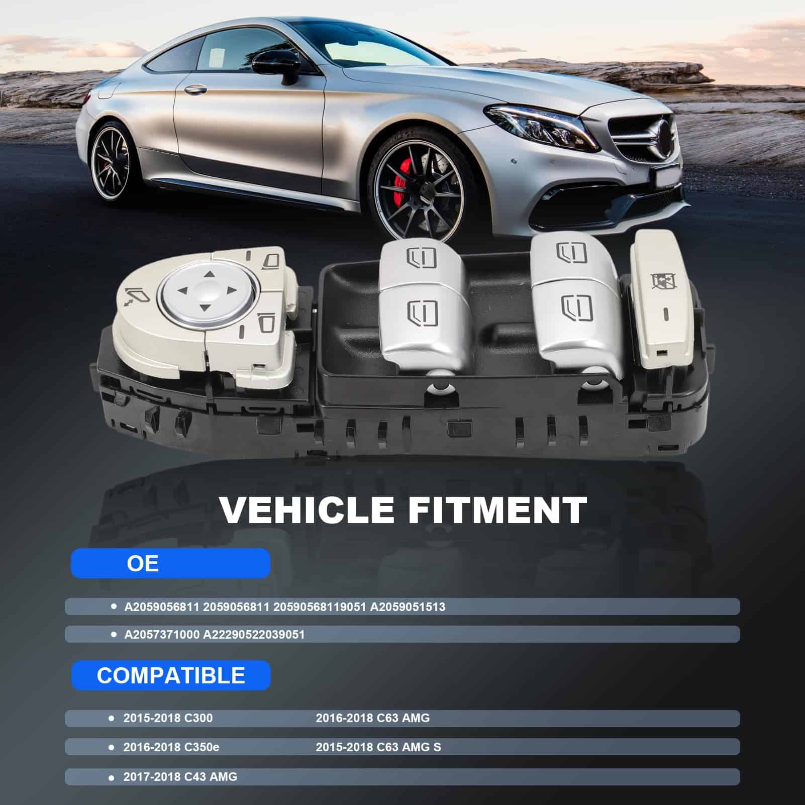 Interruptor maestro de ventanilla eléctrica para conductor - Imagen 6