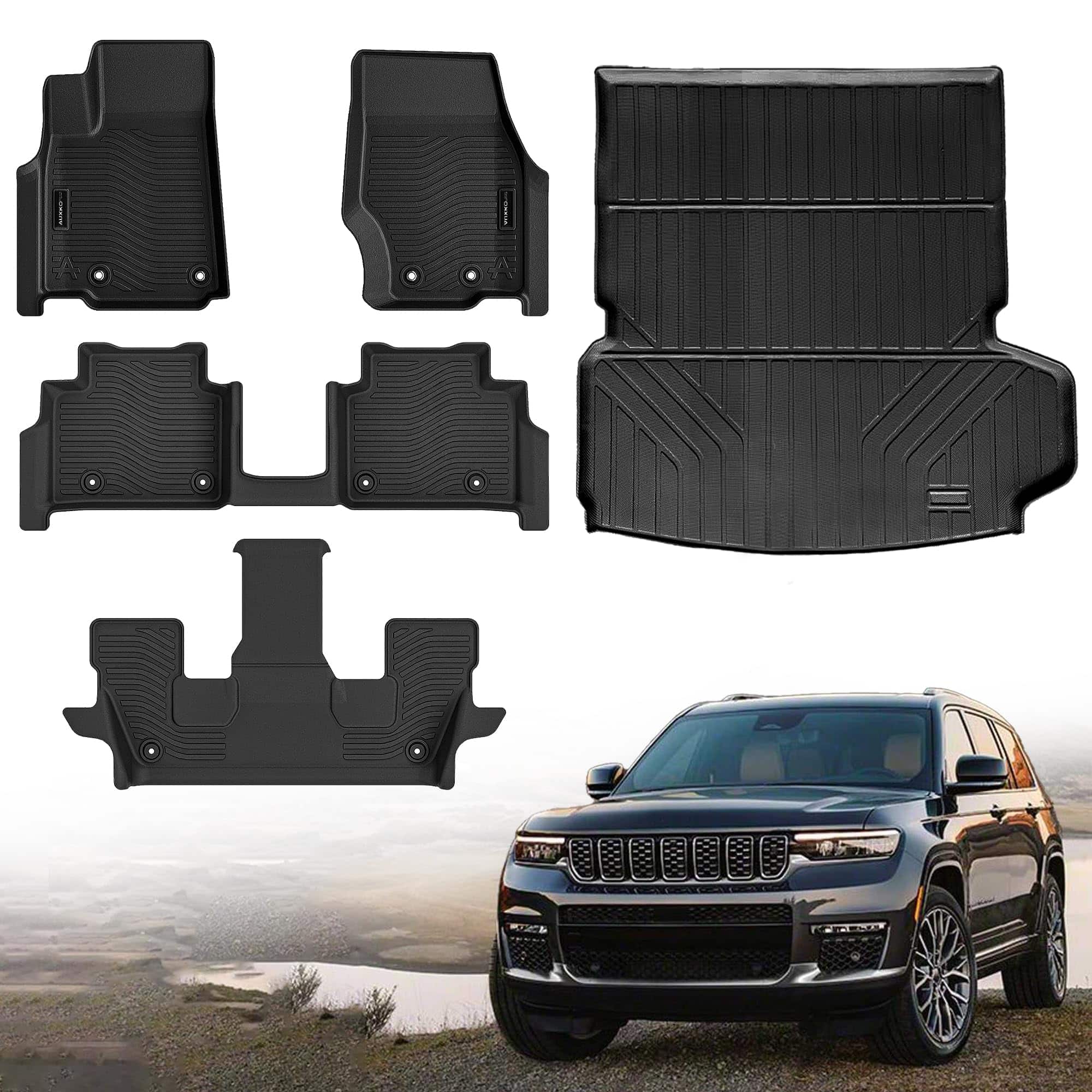 Juego de Tapetes Todo Clima y Protector de Maletero con