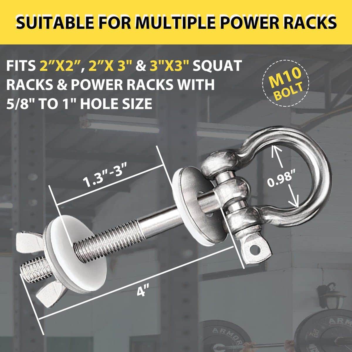 DyaMag Heavy Duty Power Rack Attachments con juntas de - Imagen 6