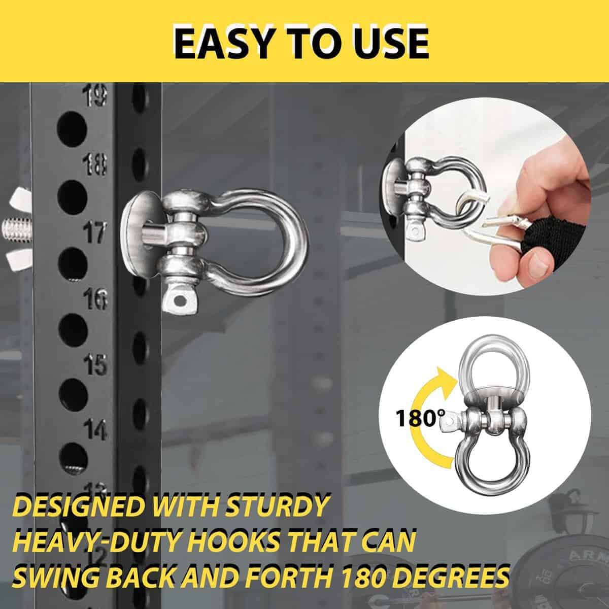 DyaMag Heavy Duty Power Rack Attachments con juntas de - Imagen 3