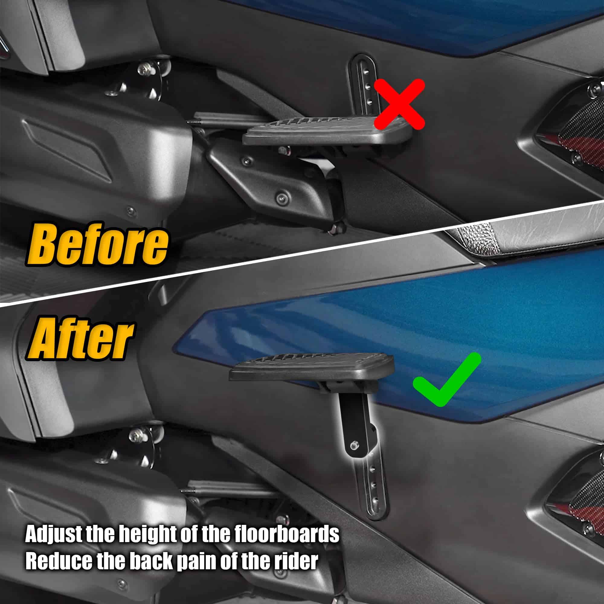 Kit de extensión de reposapiés para pasajeros KAMIYONG, - Imagen 4