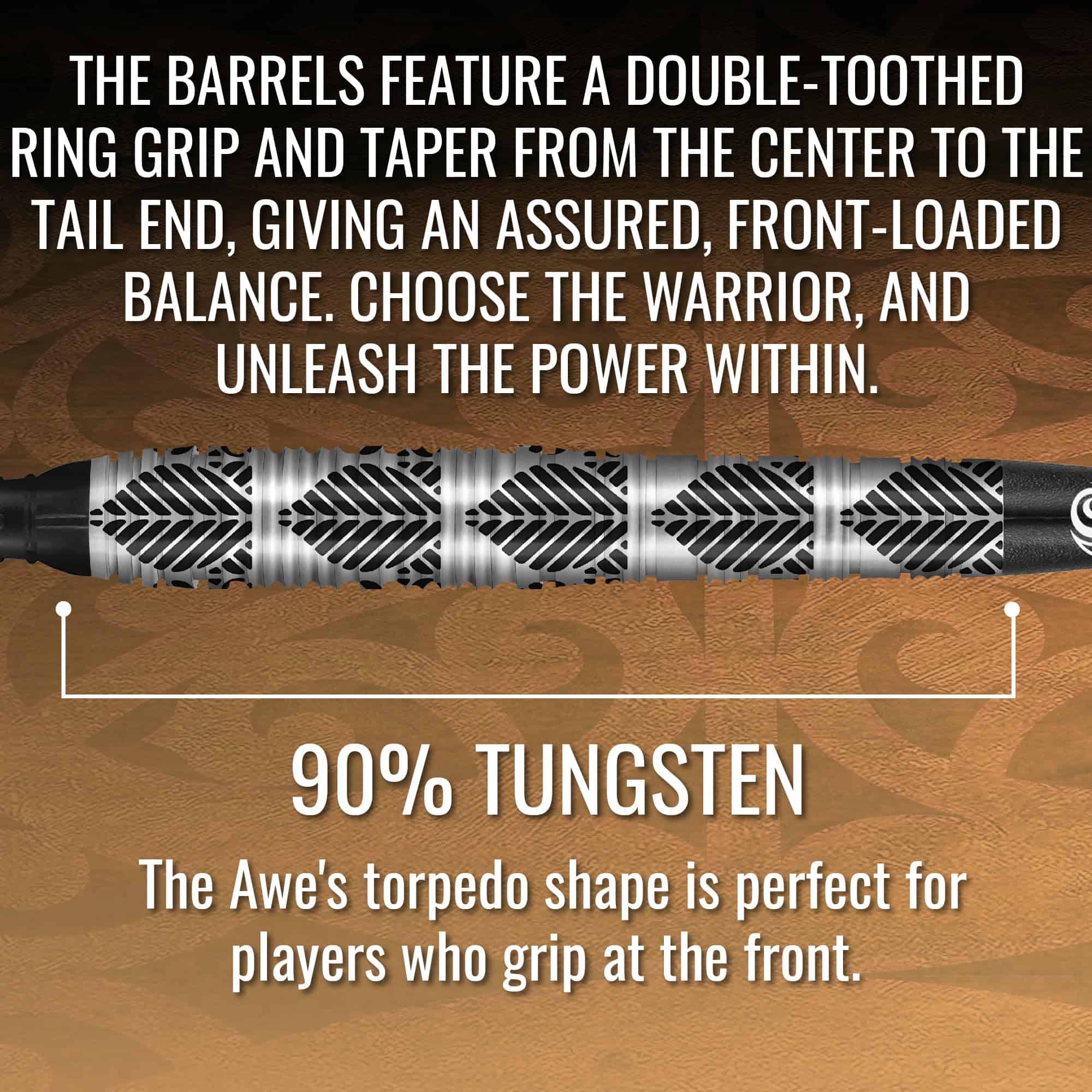 Set de Dardos Suaves Shot! Darts Warrior Awe de Tungsteno - Imagen 5