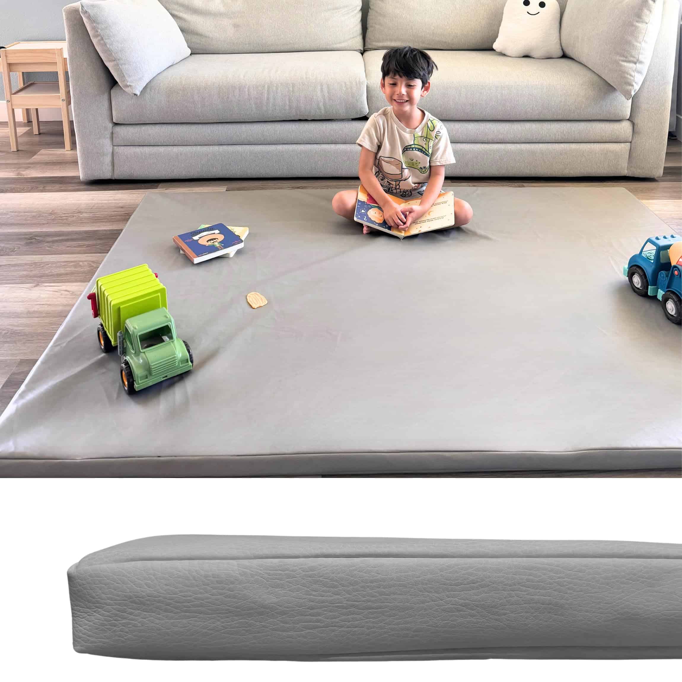 Tapete de Juego de Cuero Grueso Ezriel de 50" x 50" | 1.8"