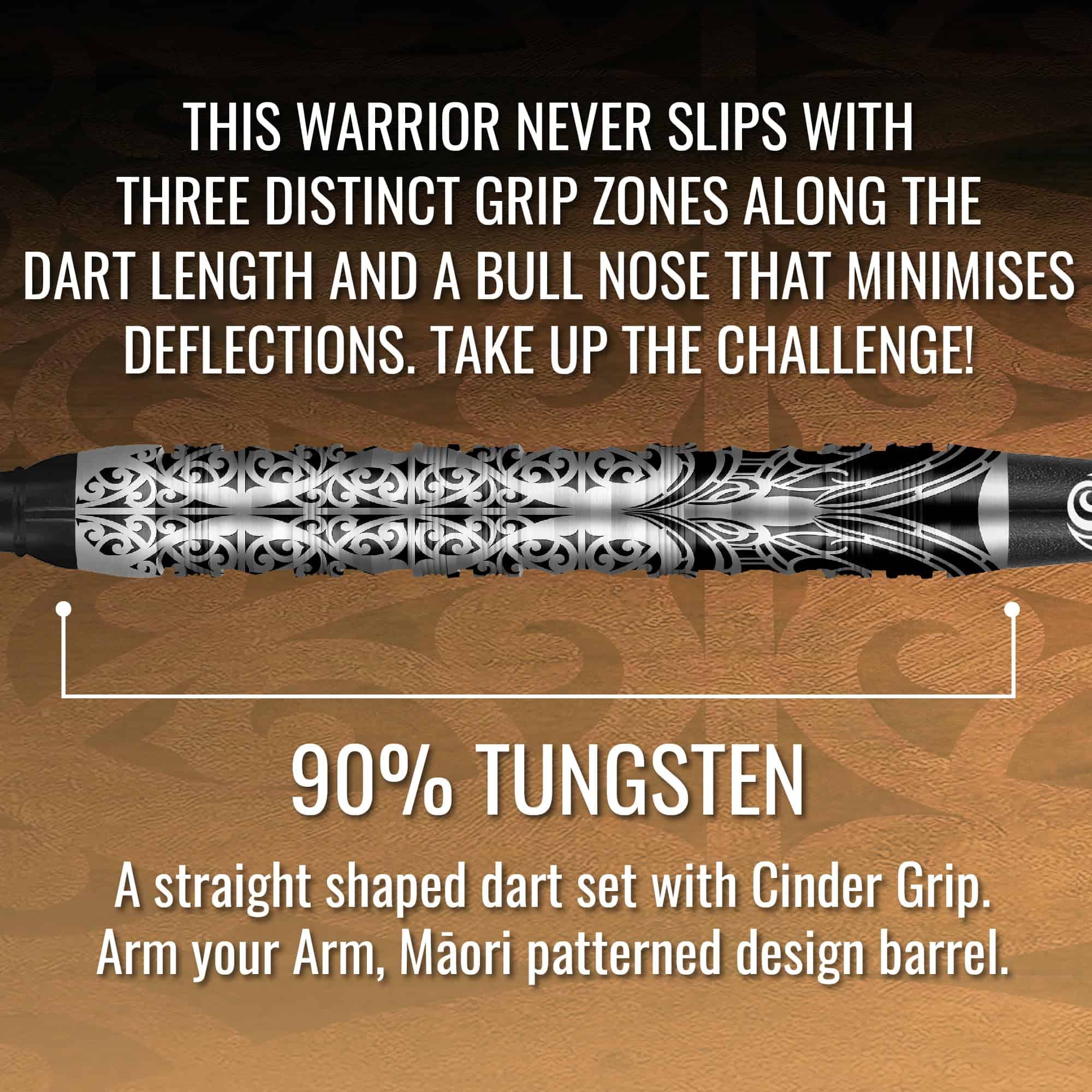 Set de dardos profesionales Shot! Darts Warrior Taiaha 90% - Imagen 5