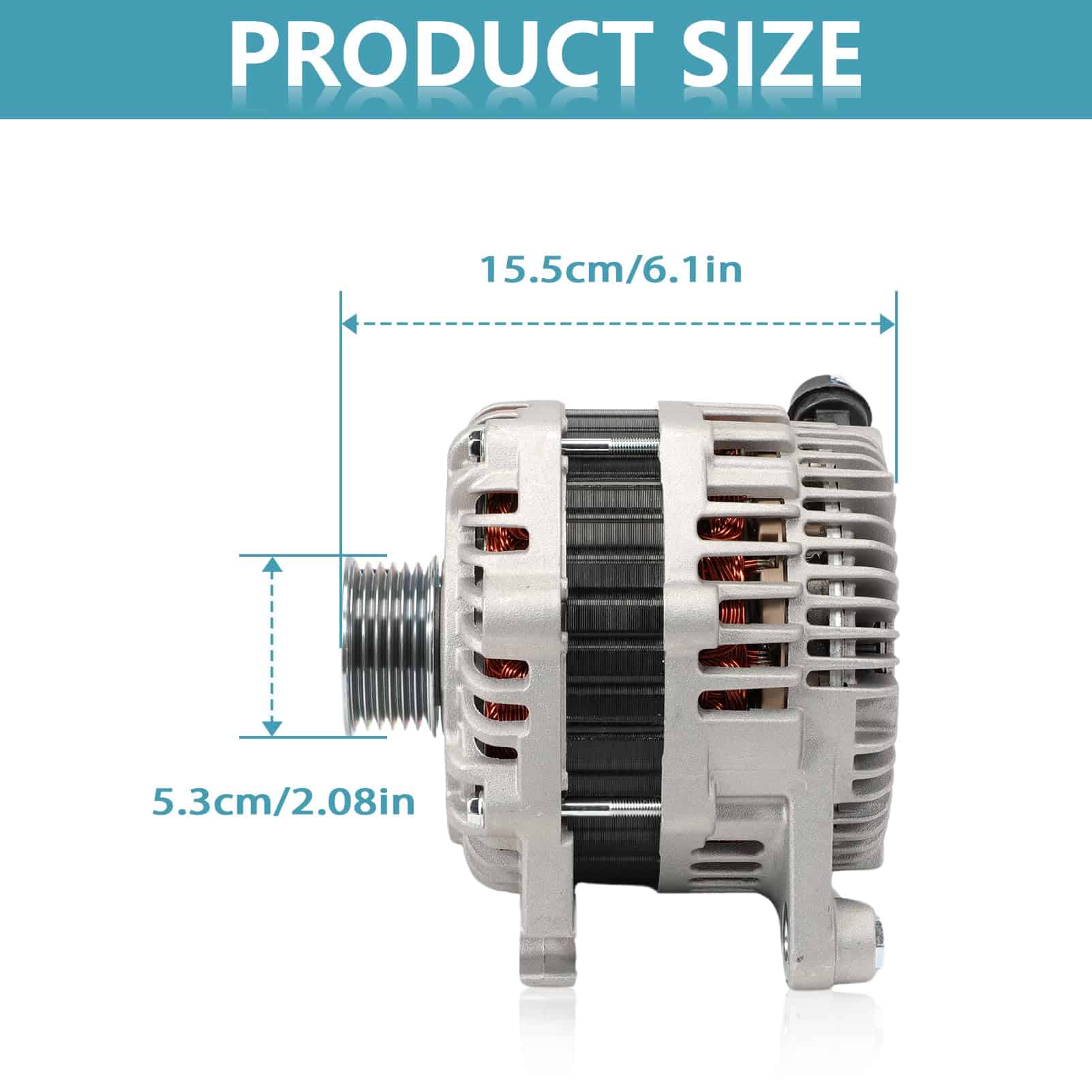 Alternador Compatible con Mazda 2009-2013 6 V6 3.7L, - Imagen 5