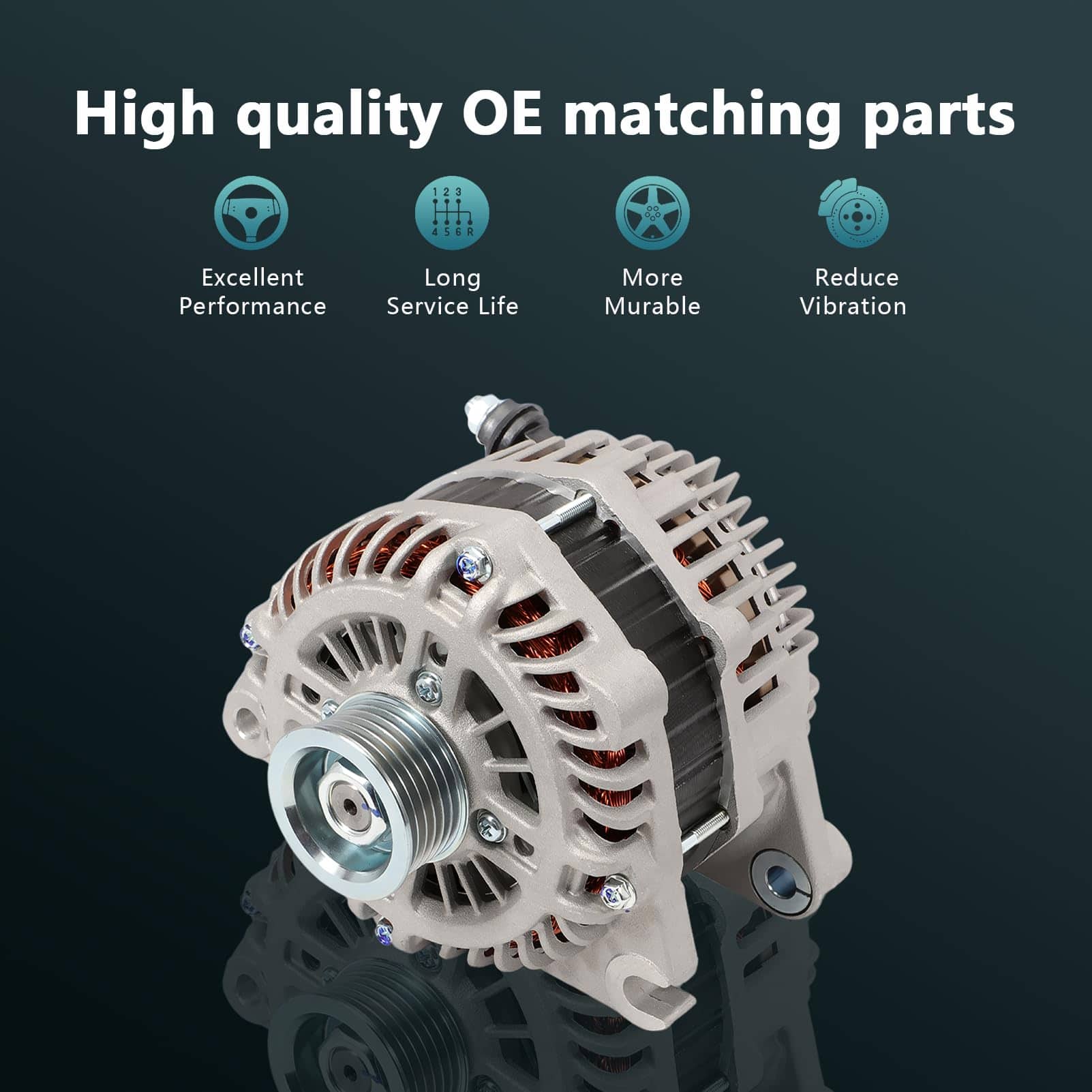 Alternador Compatible con Mazda 2009-2013 6 V6 3.7L, - Imagen 8