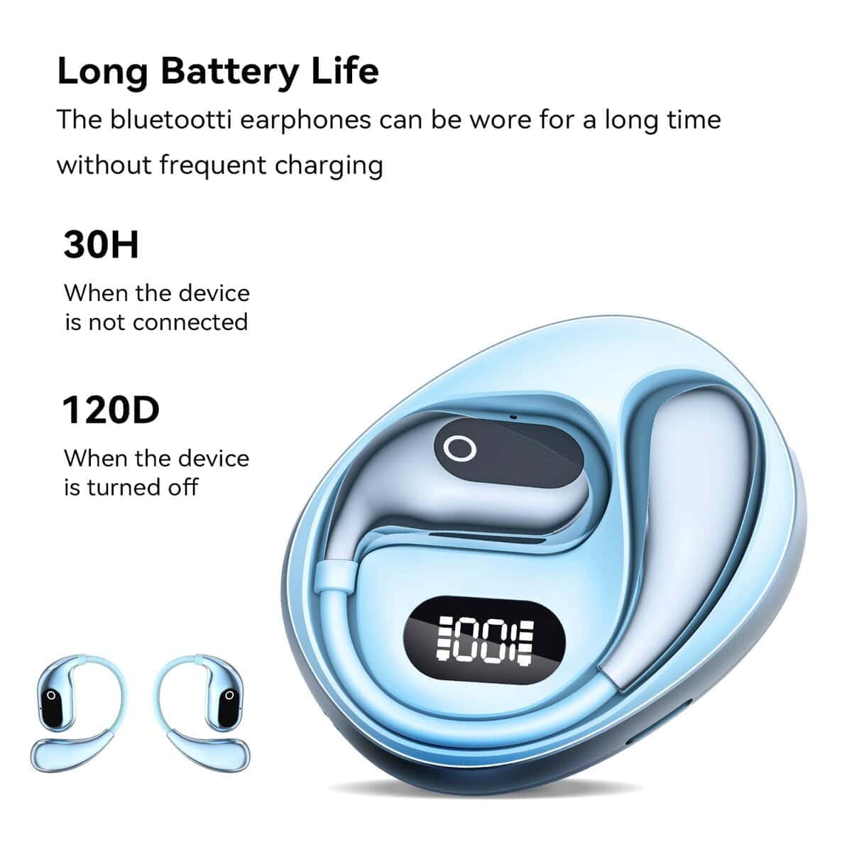 Auriculares Inalámbricos Bluetooth 5.4 GGSTOPWATER, - Imagen 8