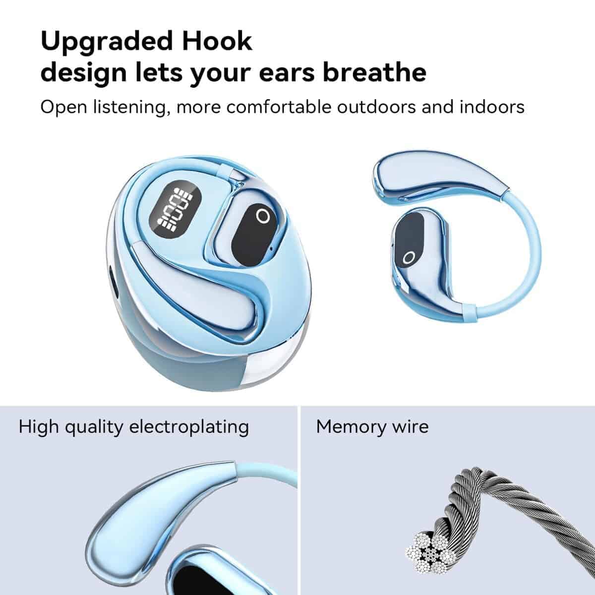 Auriculares Inalámbricos Bluetooth 5.4 GGSTOPWATER, - Imagen 5