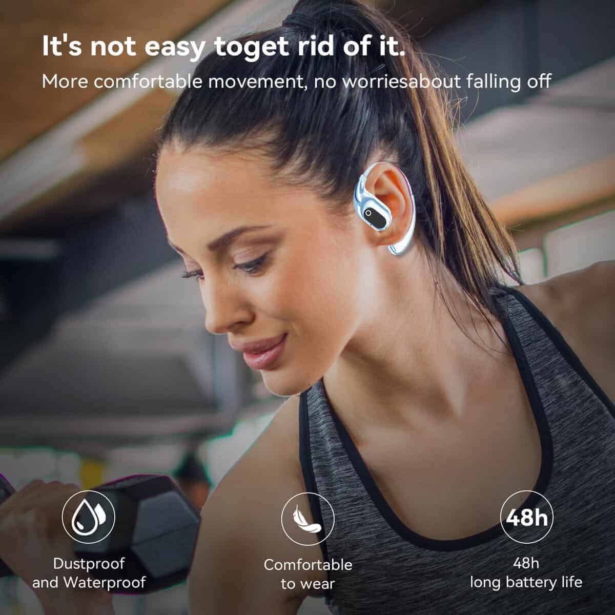 Auriculares Inalámbricos Bluetooth 5.4 GGSTOPWATER, - Imagen 4