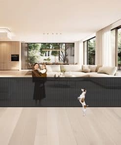 Puerta de Bebé Retráctil Extra Alta de 42" de Alto X 200"