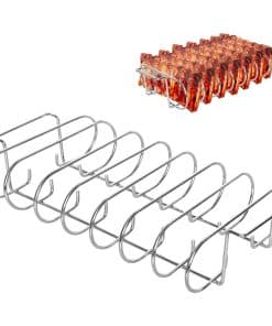 Rack de costillas para barbacoa WRKAMA para ahumar, con