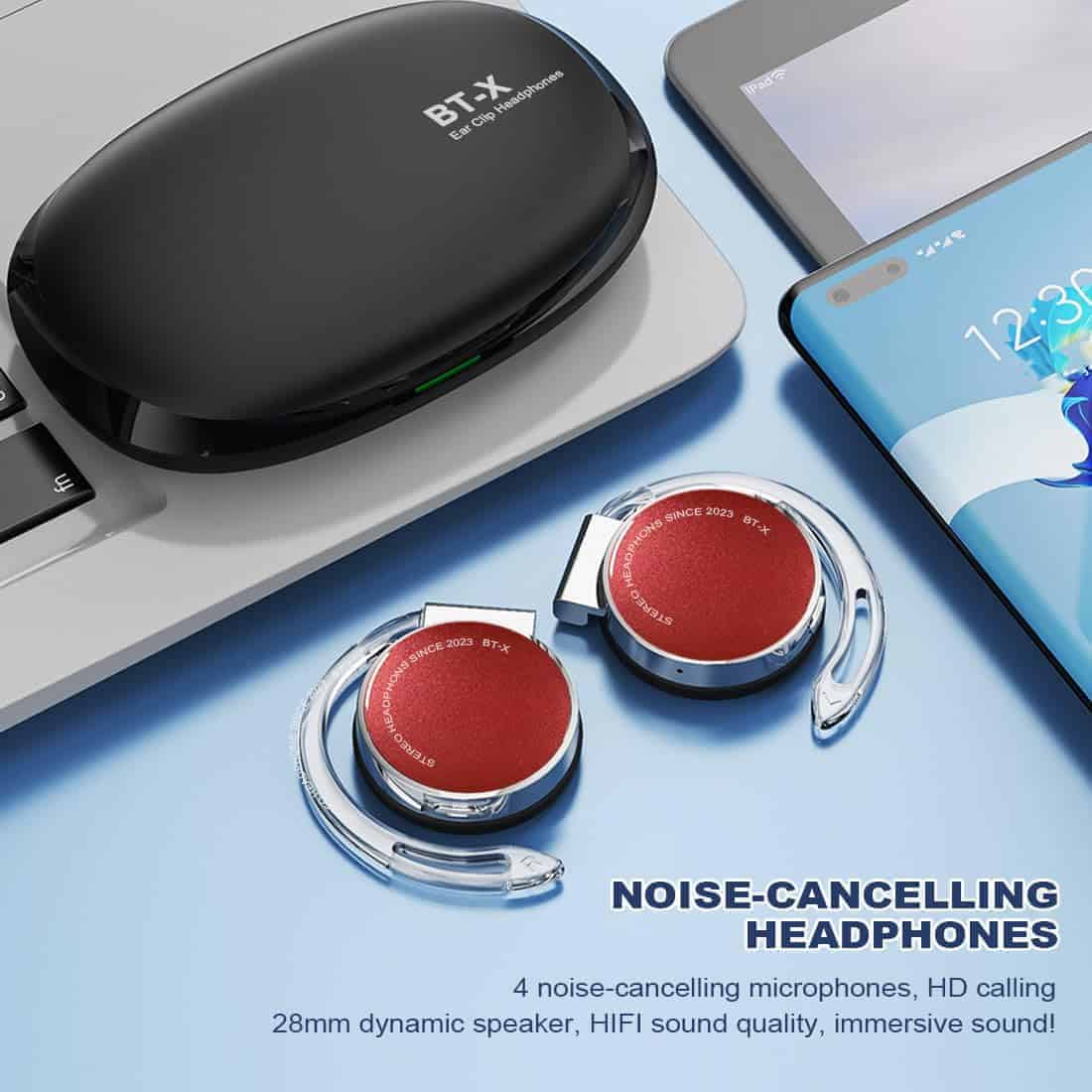 Audífonos Inalámbricos Bluetooth V5.3 de Oreja Abierta, - Imagen 5