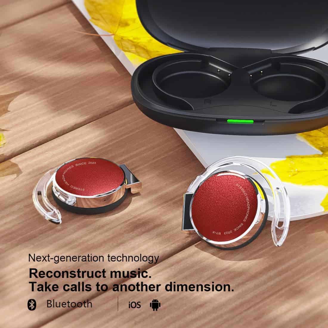 Audífonos Inalámbricos Bluetooth V5.3 de Oreja Abierta, - Imagen 7