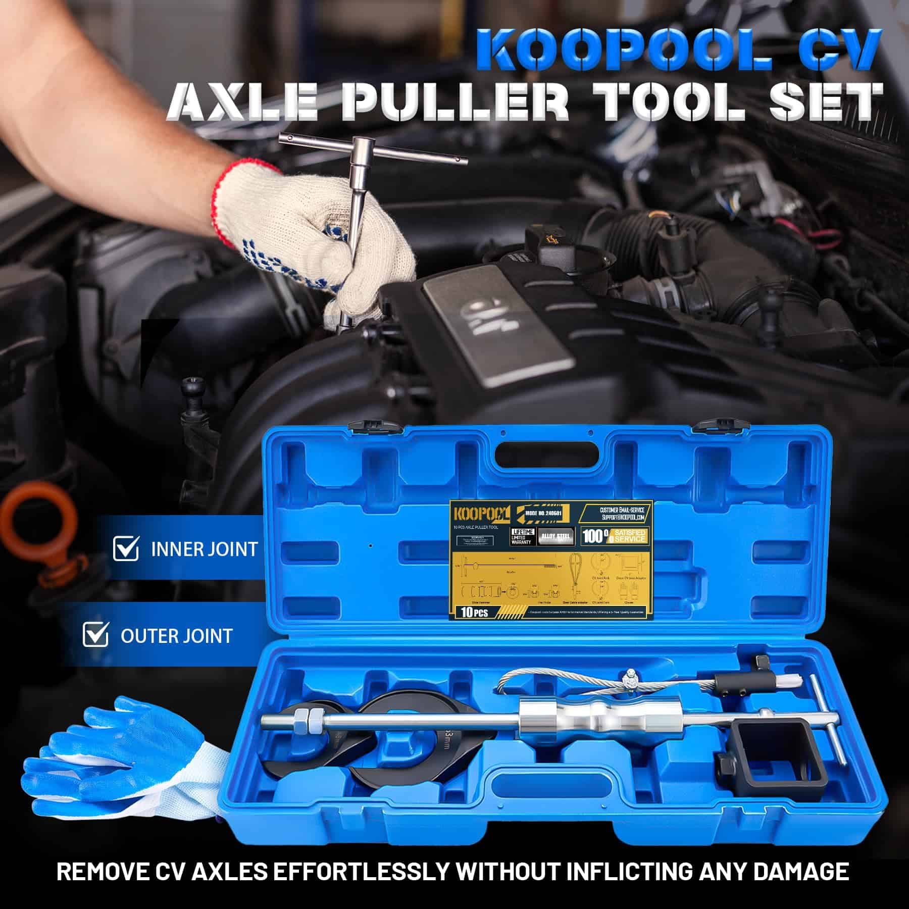 Set de Herramientas de Extracción de Ejes CV de 10 Piezas - Imagen 3