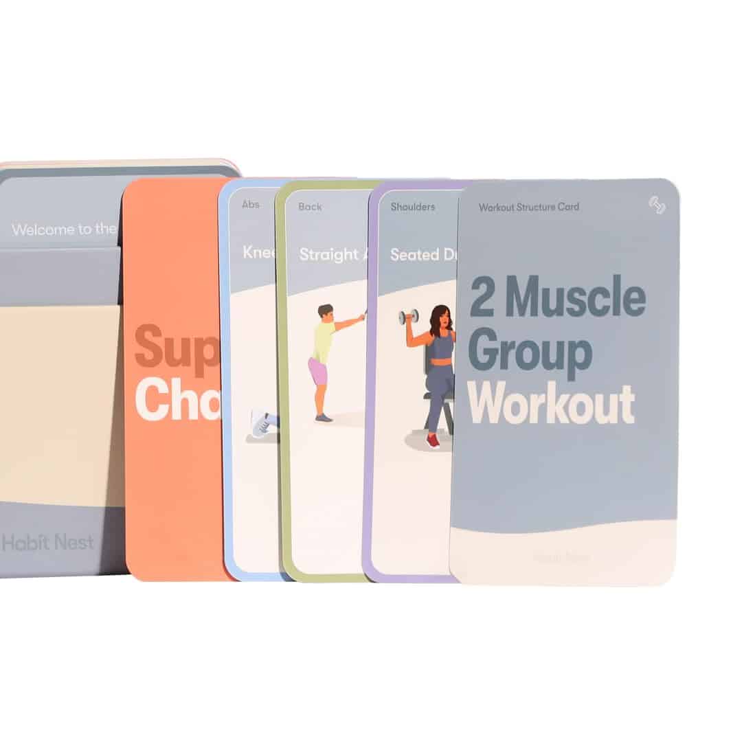 Tarjetas de Ejercicios de Levantamiento de Pesas: Baraja de - Imagen 3