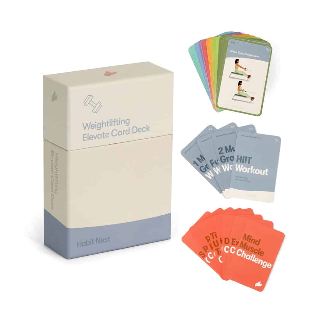 Tarjetas de Ejercicios de Levantamiento de Pesas: Baraja de