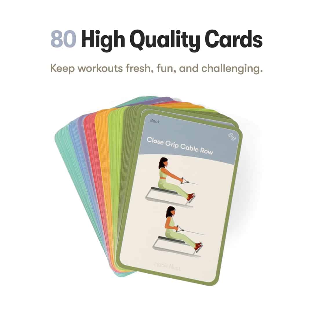 Tarjetas de Ejercicios de Levantamiento de Pesas: Baraja de - Imagen 4