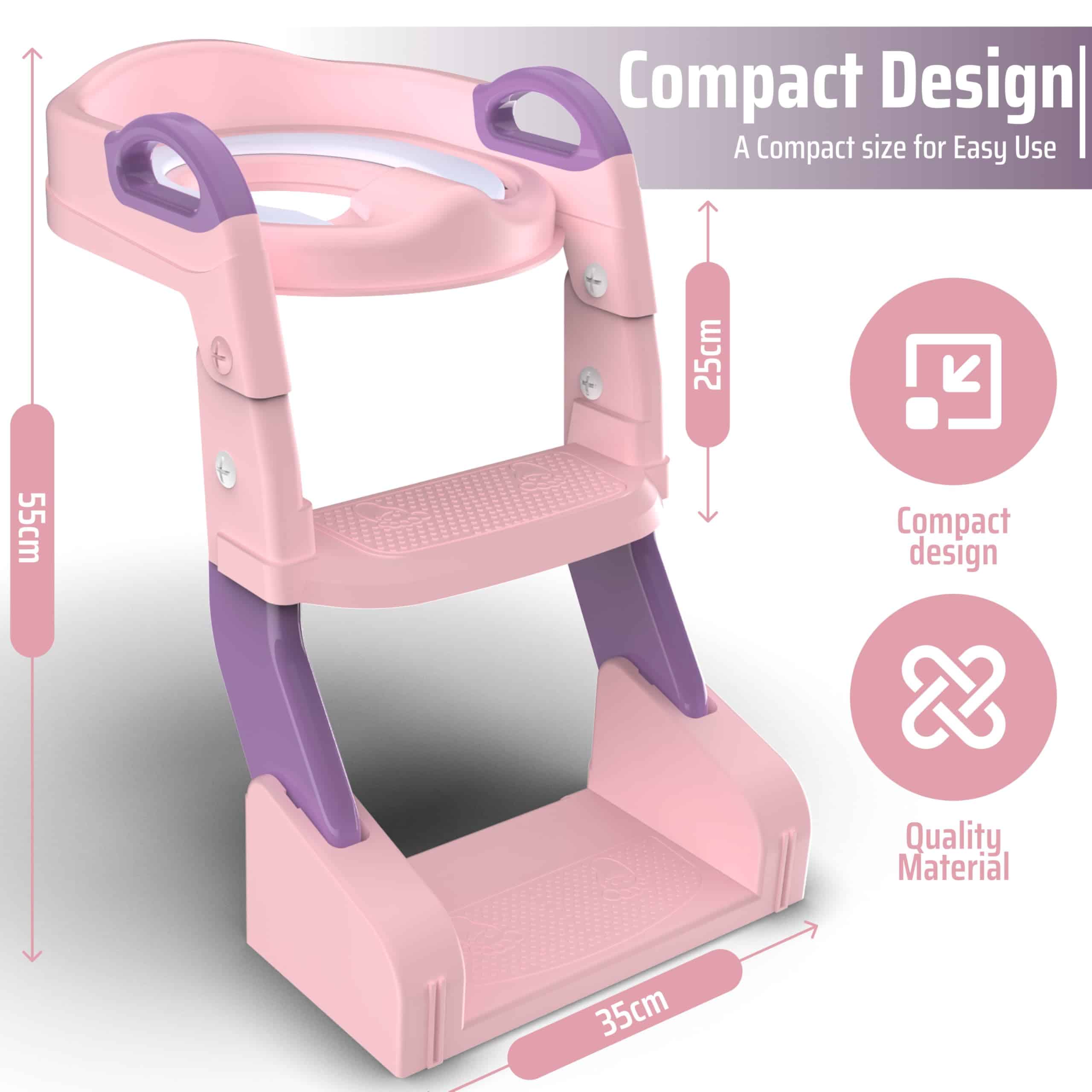 Asiento de Baño 3-en-1 para Entrenamiento de Bebés con - Imagen 3