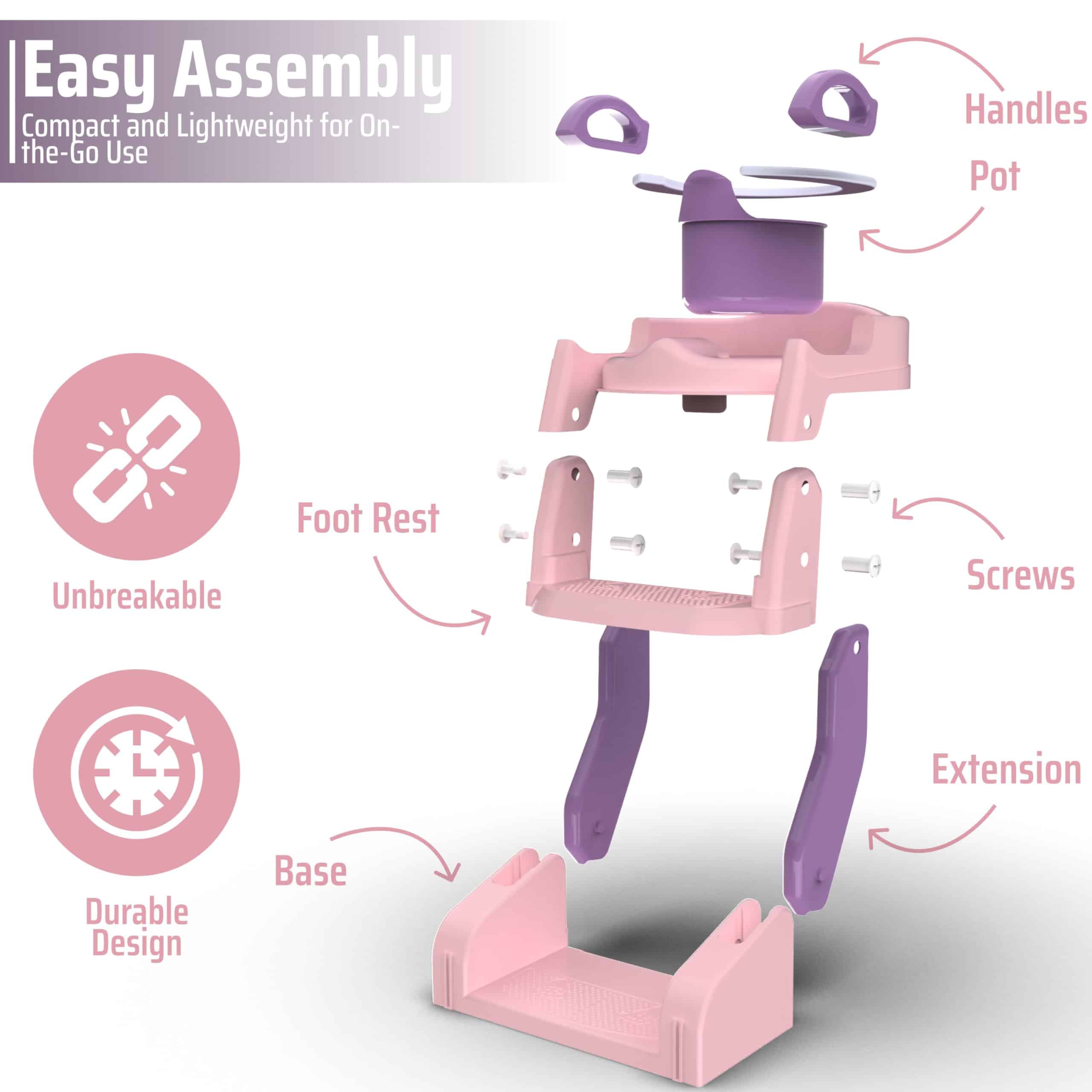 Asiento de Baño 3-en-1 para Entrenamiento de Bebés con - Imagen 8