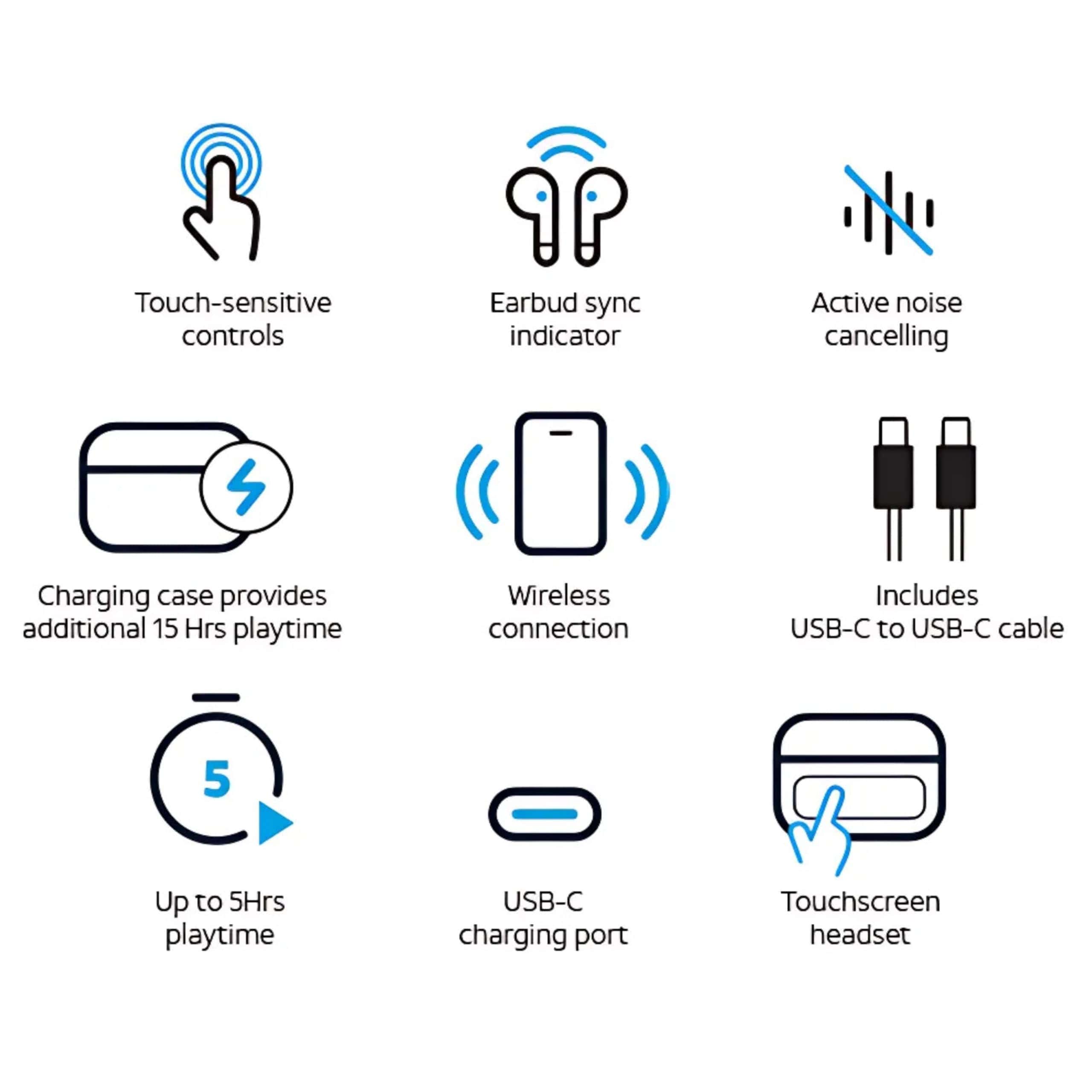 AT&T Essentials Auriculares Inalámbricos Verdaderos Mellow - Imagen 9