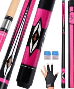 Vonezone Palo de Billar, Pro Palo con Estuche Rígido, Palos