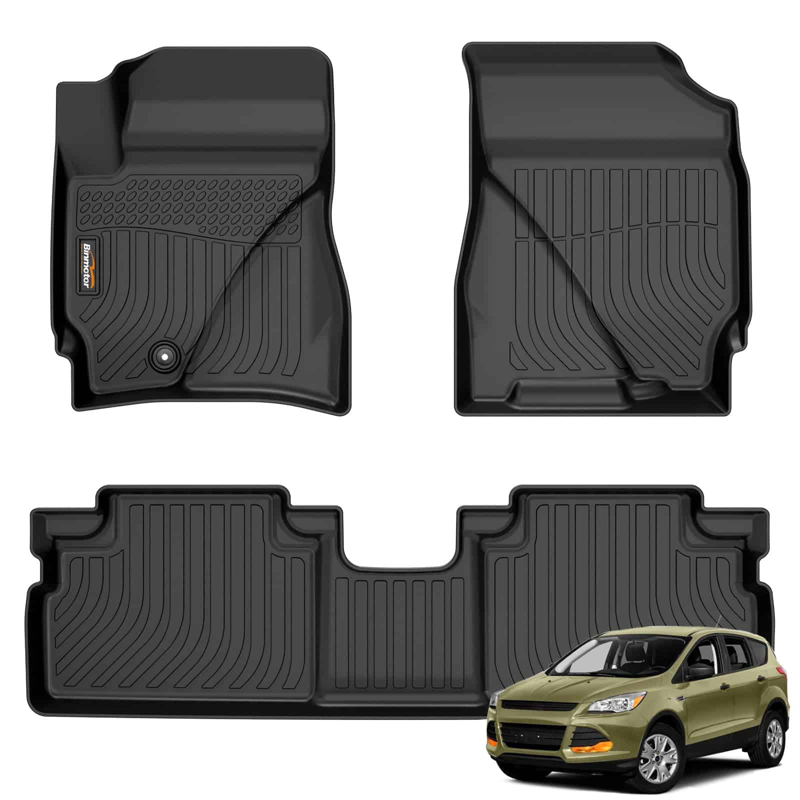 Tapetes para piso Binmotor para Ford Escape 2009-2012, para