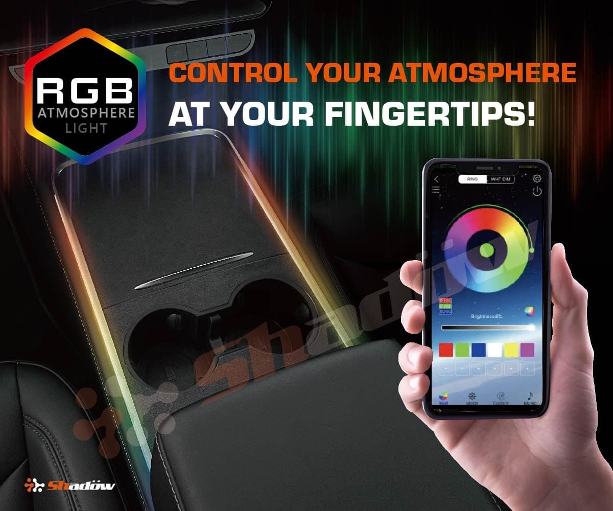 Luz ambiental del centro de consola Shadow para Tesla Model - Imagen 5