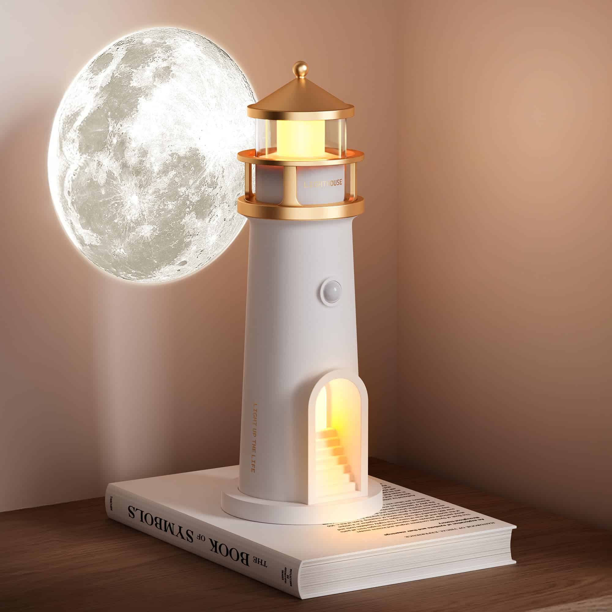 Set de 2 lámparas de Luna NEWSEE con Proyector de Luna