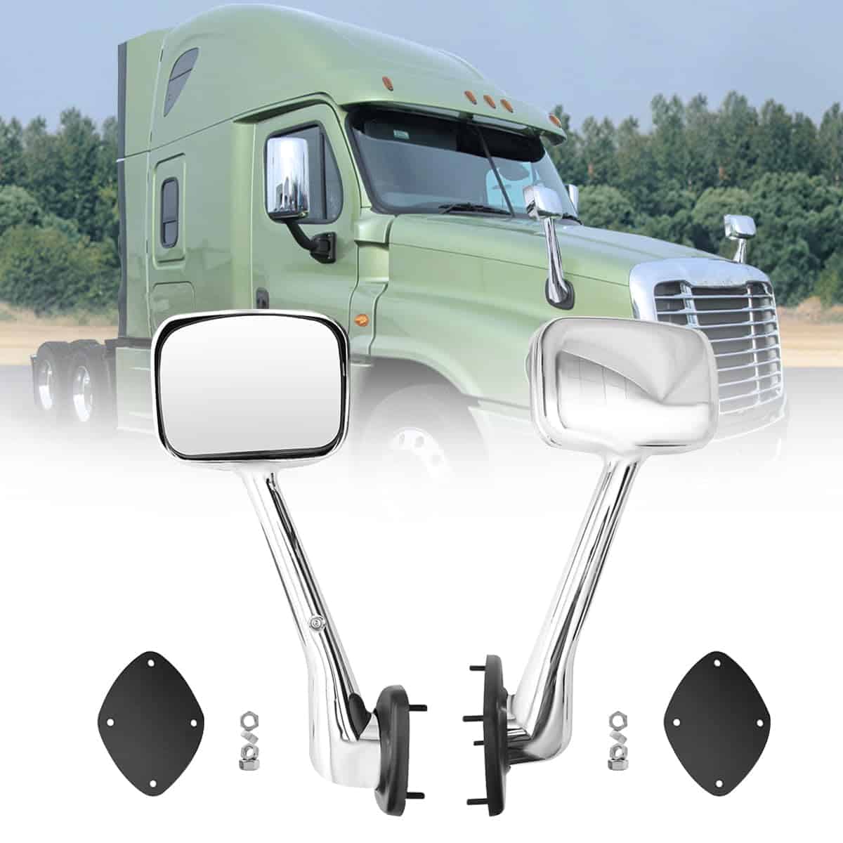 Conjunto Derecho de Espejos para Capó Compatible con