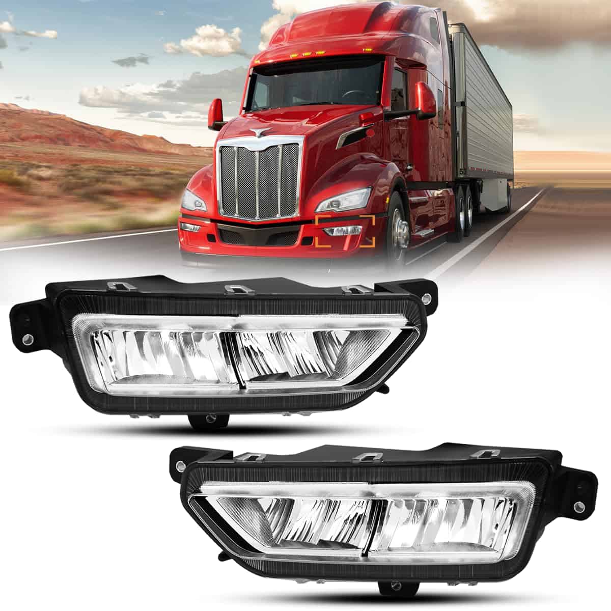 Luces Antiniebla Hpdmauto para 2023+ Peterbilt 579 Camión