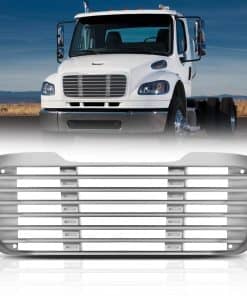 Parrilla delantera pintada color plateado sin pantalla