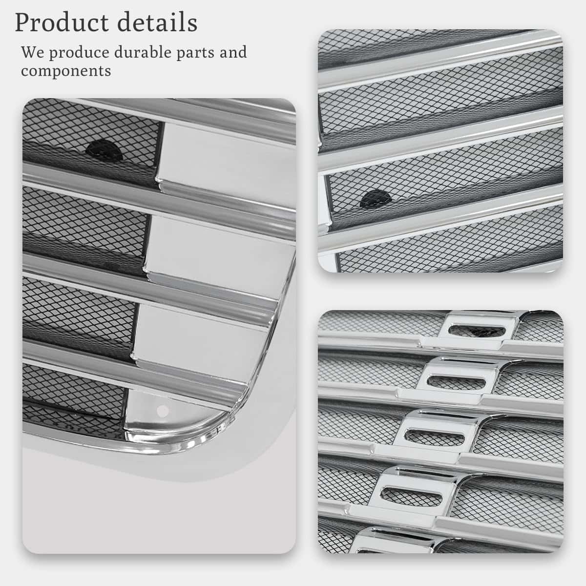 Parrilla Delantera Frontal Cromada Compatible Con - Imagen 7