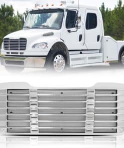 Rejilla delantera del radiador del capó pintada de plata