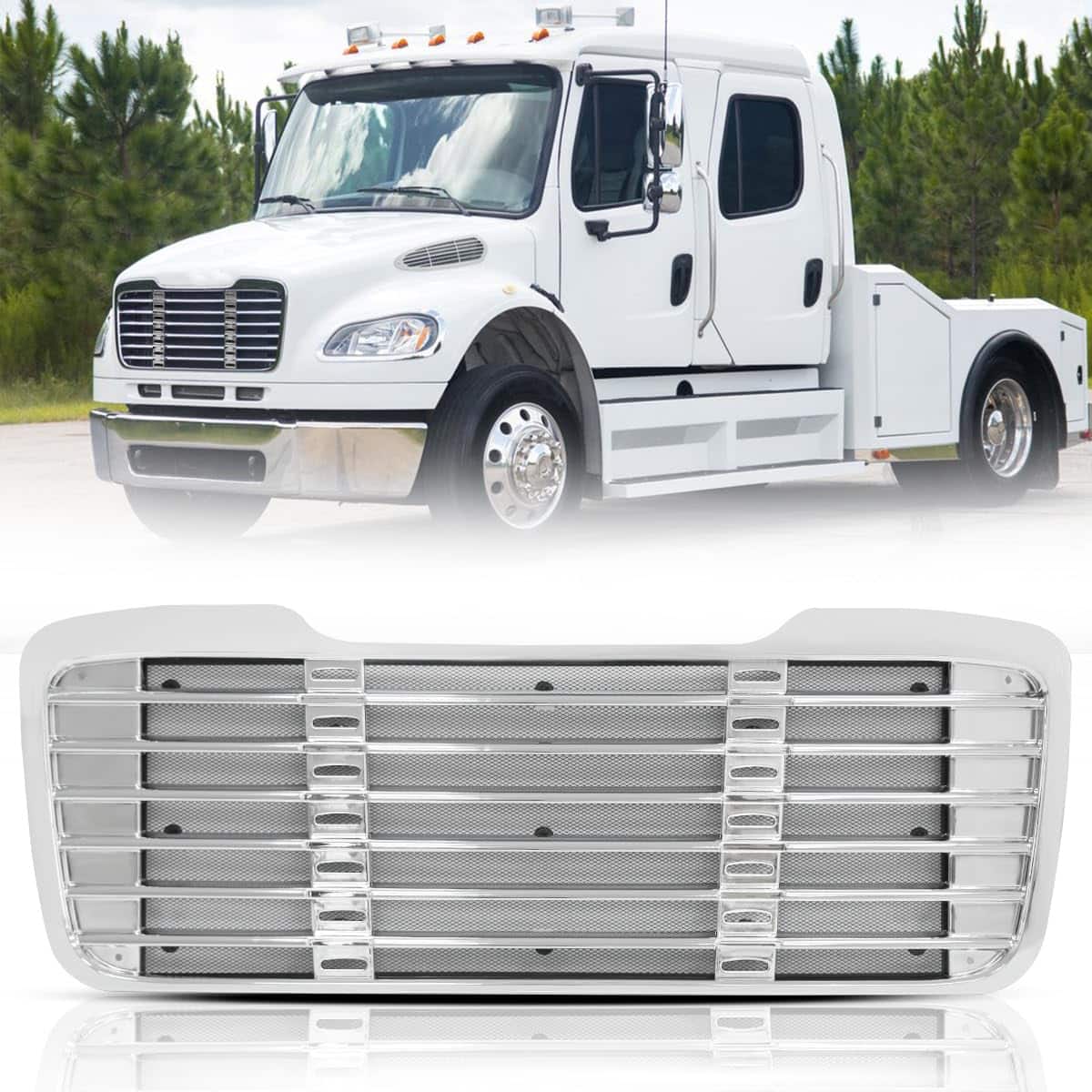 Parrilla Delantera Frontal Cromada Compatible Con