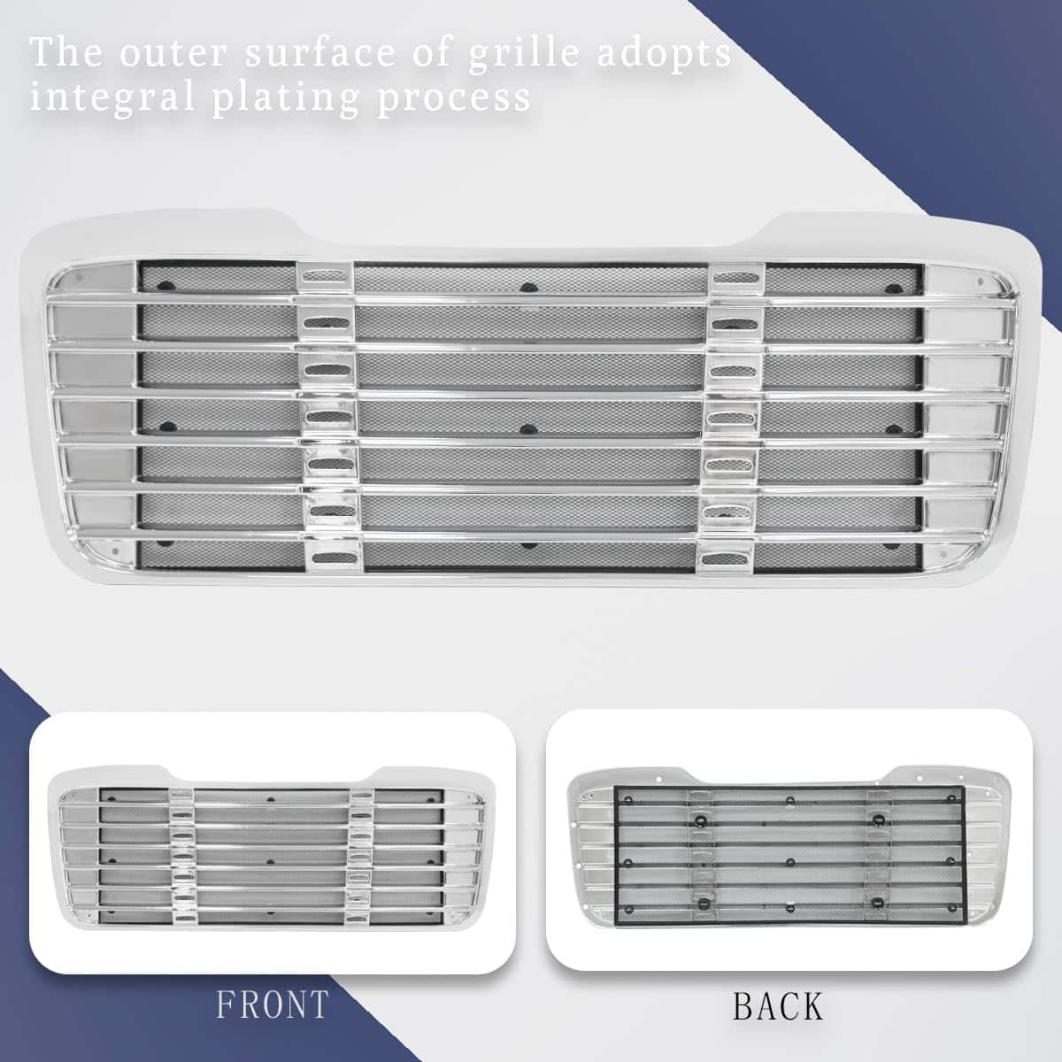 Parrilla Delantera Frontal Cromada Compatible Con - Imagen 3