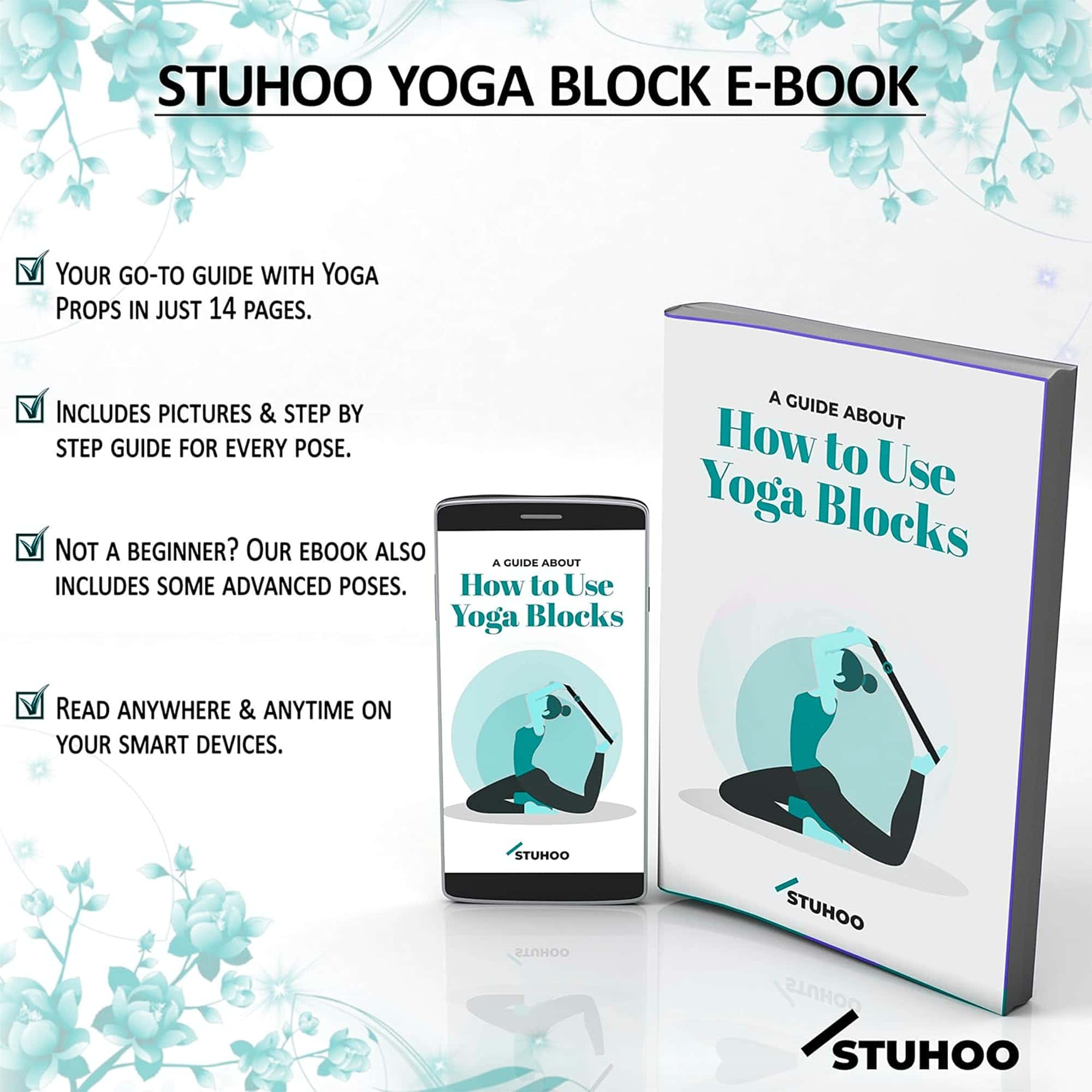 Paquete de 2 Bloques de Yoga STUHOO y Correa de Yoga - Imagen 5