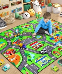 Tapete para Niños, Tapete de Ciudad de 4x6 pies para Niños,
