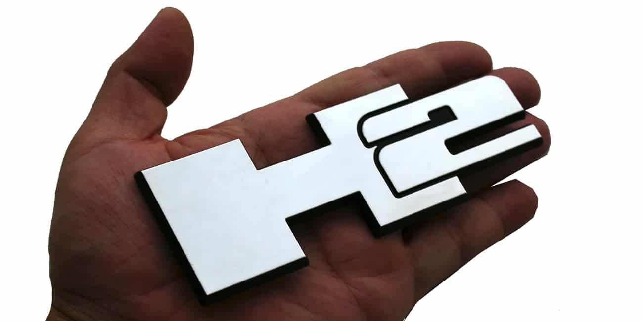 2pcs Nuevos Emblemas de Insignia 3D de Puerta Trasera H2 - Imagen 3