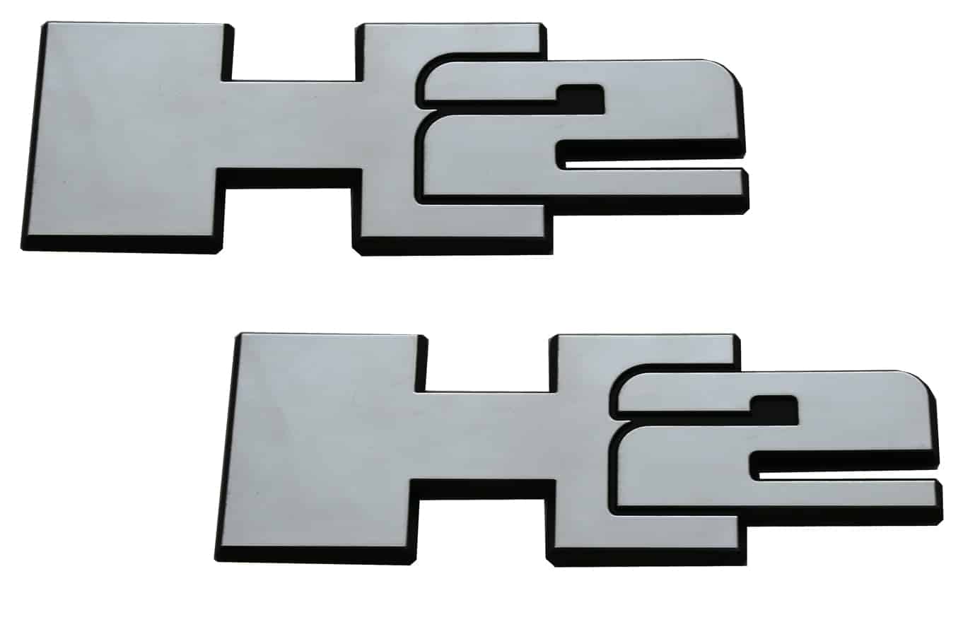 2pcs Nuevos Emblemas de Insignia 3D de Puerta Trasera H2