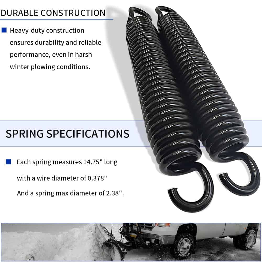 Conjunto de 2 resortes sin bulones de viaje para Meyer - Imagen 4