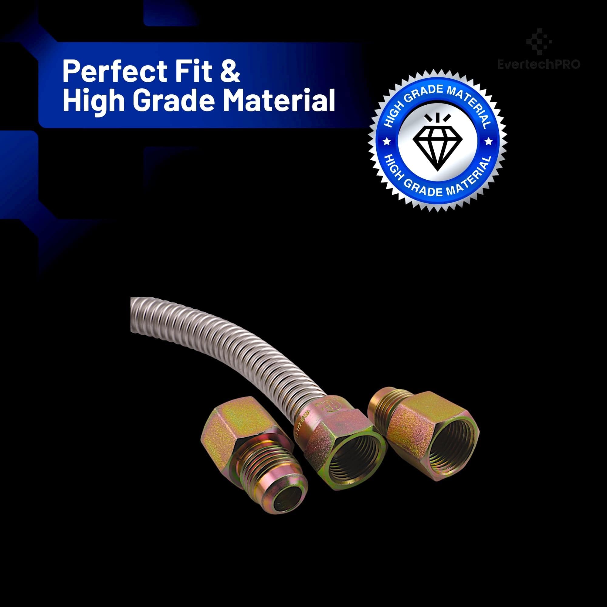 Conector de Gas para Secadora EvertechPRO de 4 pies, 3/8 - Imagen 6