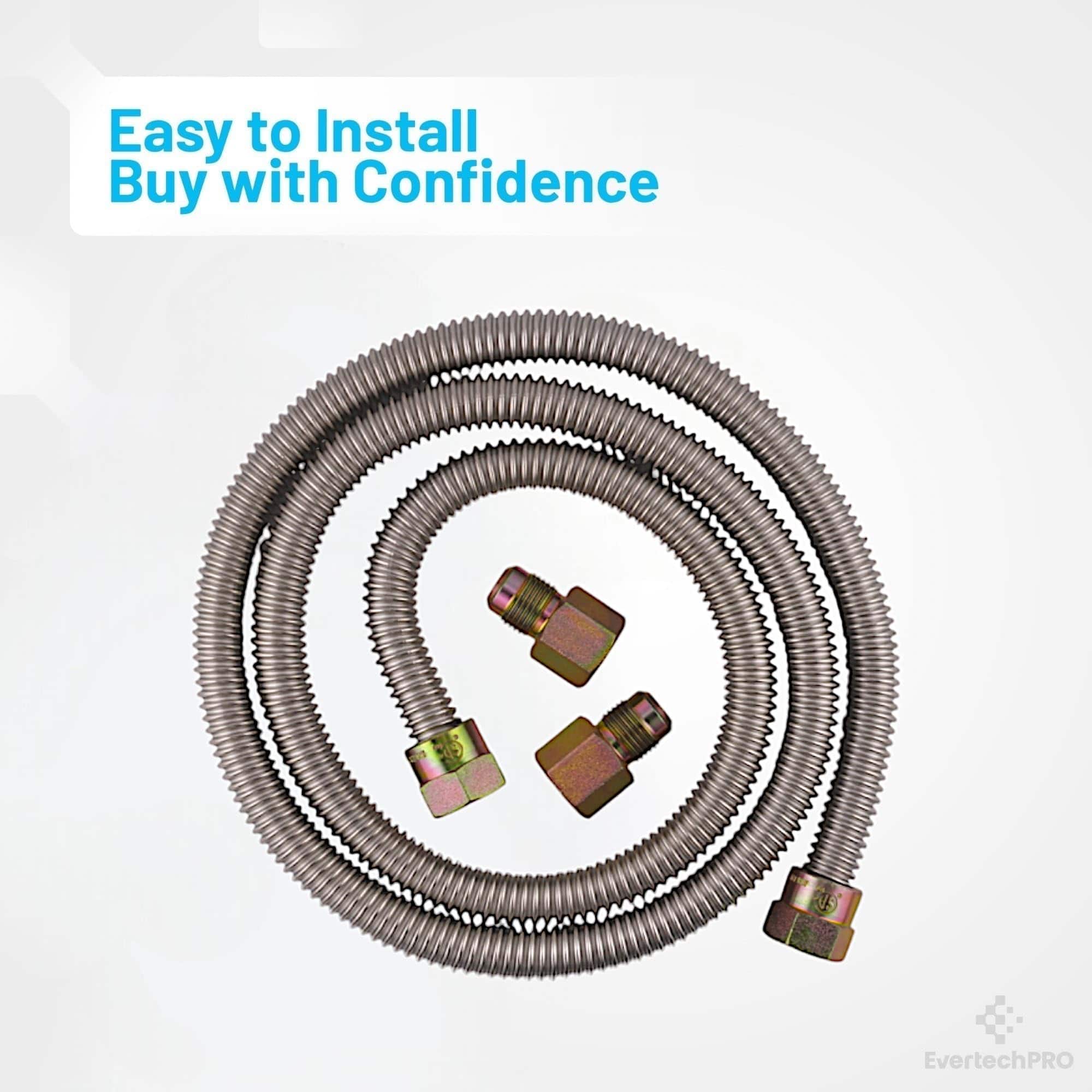 Conector de Gas para Secadora EvertechPRO de 4 pies, 3/8 - Imagen 7