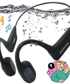 Audífonos de conducción ósea mejorados a prueba de agua,